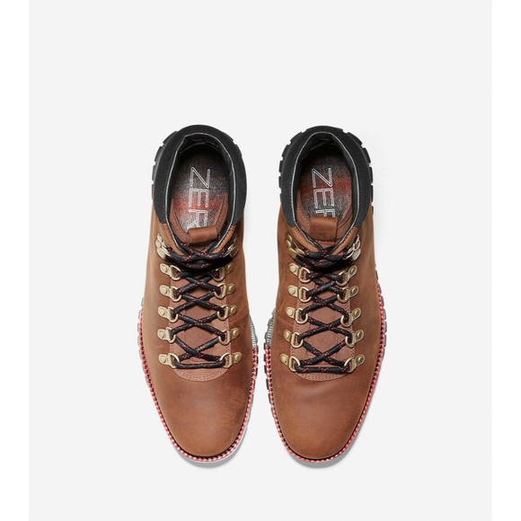 COLE HAAN ZerøGrand Men\'s Size 8 NEW Brown Black Nubuck Hiker Boots